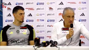 Tite, técnico do Flamengo, à direita - Reprodução/YouTube
