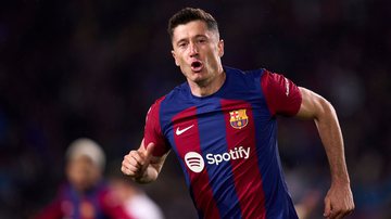 Lewandowski, camisa 9 do Barcelona - Getty Images