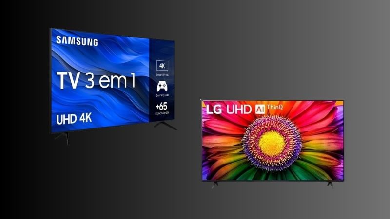 Variando entre marcas como Samsung, LG e outras, reunimos algumas Smart TVs disponíveis por excelentes preços no Mercado Livre - Créditos: Reprodução/Mercado Livre