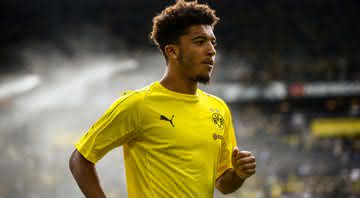 Jadon Sacho em ação pelo Borussia Dortmund - GettyImages