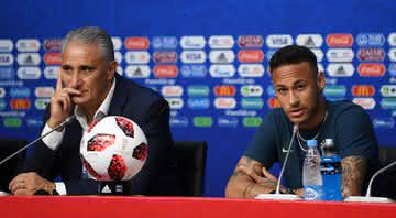 Tite e Neymar Jr. (Crédito: Getty Images)