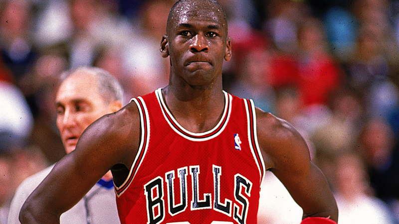 Michael Jordan na época em que jogava pelo Chicago Bulls