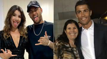Neymar Jr, Paula Fernandes, Maria Dolores e Cristiano Ronaldo (Crédito: Reprodução Instagram)