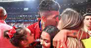 Larissa e Firmino comemorando a final da Champions League na edição em que o Liverpool foi campeão - Getty Images