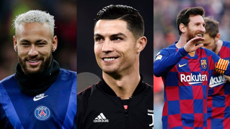 Neymar, Cristiano Ronaldo e Messi são os atletas mais seguidos - GettyImages