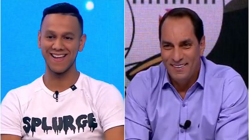 Souza e Edmundo trabalharam juntos no Vasco - Transmissão Fox Sports