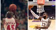 Magic Johnson elege o melhor entre LeBron James e Michael Jordan - GettyImages