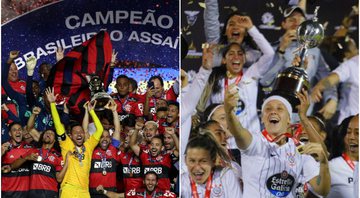 Brasileirão e Libertadores possuem valores de premiação maiores para a categoria masculina - GettyImages / Conmebol / Fotos Públicas