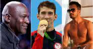 Jordan, Phelps e Falcão foram alguns dos nomes que retornaram ao mundo dos esportes - GettyImages / Reprodução / Instagram