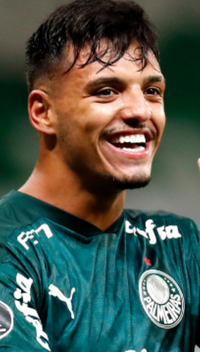 Gabriel Menino em ação pelo Palmeiras