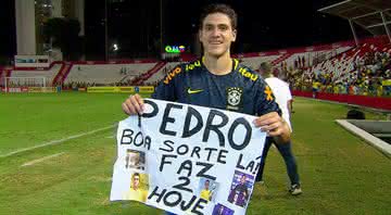 Pedro marcou 1 dos quatro gols do Brasil na partida - Reprodução