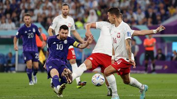Polônia x Argentina em ação na Copa do Mundo - GettyImages