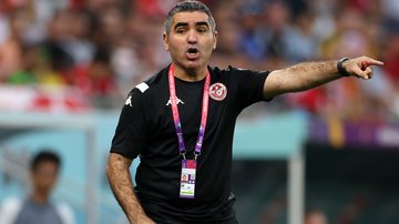 Jalel Kadri, técnico da Tunísia, que enfrenta a França na Copa do Mundo 2022 - Getty Images