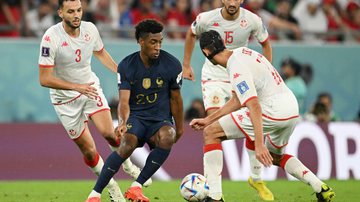 Tunísia x França fizeram um primeiro tempo surpreendente na Copa do Mundo - GettyImages