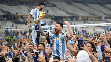 Argentina faz a festa depois do título na Copa do Mundo - GettyImages