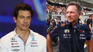 Toto Wolff, chefe da Mercedes, e Christian Horner, da Red Bull Racing, na F1 - Getty Images
