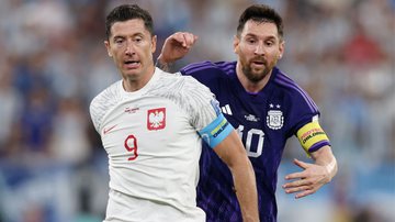 Lewandowski e Messi na Copa do Mundo 2022 - Getty Images