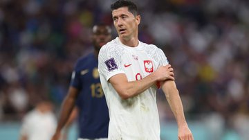 Lewandowski, que defendeu a Polônia na Copa do Mundo 2022 - Getty Images