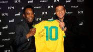 Mbappé e Pelé se encontraram pela primeira vez no ano de 2019 - GettyImages