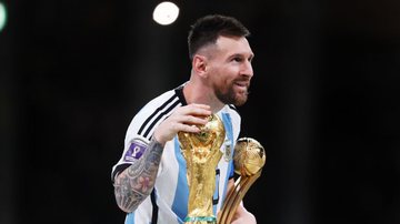 Lionel Messi foi exaltado por jornal inglês após a conquista da Copa do Mundo - GettyImages