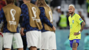 Neymar previu o erro da defesa durante a prorrogação de Croácia x Brasil na Copa do Mundo - GettyImages