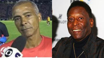 Romário demonstra apoio a Pelé - Reprodução/Youtube/Getty Images