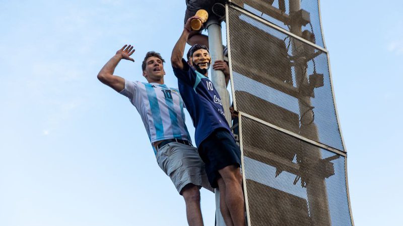 Torcedor cometeu um ato de loucura para ver o jogo da Argentina contra a Croácia - Getty Images