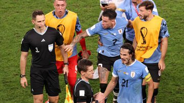 Atletas do Uruguai ficaram irritados com a arbitragem - GettyImages