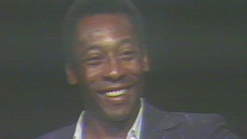 Rei Pelé durante entrevista ao Canal Livre em 1982 - Reprodução / Band