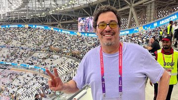 Ex-jogador Walter Casagrande Jr durante a cobertura da Copa do Mundo do Catar - Reprodução/ Instagram