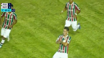 Fluminense vence o Porto Vitória pela Copinha - Reprodução SporTV