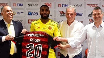 Gerson é anunciado pelo Flamengo - Marcelo Cortes / Flamengo