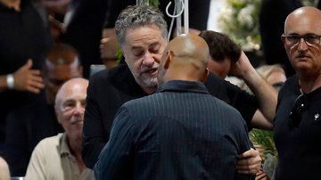 Julio Casares, presidente do São Paulo, no funeral de Pelé - Getty Images