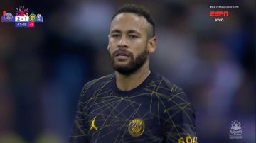 Neymar perde pênalti em Al-Nassr/Al-Hilal x PSG - Transmissão/ESPN