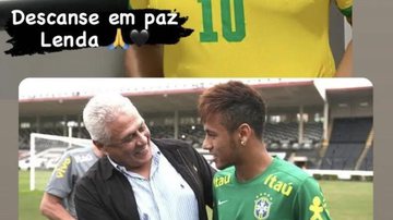 Neymar se despediu de Roberto Dinamite em suas redes sociais; veja detalhes - Reprodução / Instagram