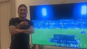 Vina comemorou a vitória do Ceará na partida contra o Fortaleza e provocou Thiago Galhardo - Reprodução/Instagrama