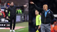 Técnicos do confronto Frankfurt x Napoli da Champions League - Getty Images