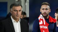 Galtier e Neymar, do PSG - Getty Images