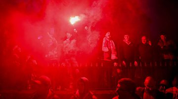 Torcida do Liverpool fez uma bonita festa antes das oitavas da Champions - Getty Images