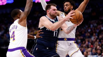 Dallas Mavericks foi derrotado pelo Los Angeles Lakers na NBA - Getty Images