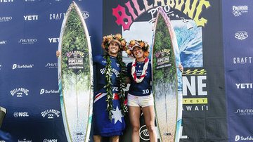 Jack Robinson e Carissa Moore iniciam a temporada em grande estilo - Tony Heff/World Surf League