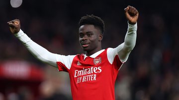 Saka, destaque do Arsenal, chega a acordo verbal para renovar contrato - Getty Images