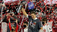 Tom Brady na conquista do seu sétimo Super Bowl, com os Buccaneers - Getty Images
