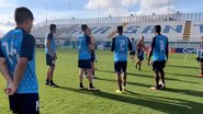 Elenco do Água Santa em treino para o Campeonato Paulista - Reprodução/Instagram