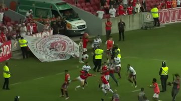 Briga entre Inter x Caxias tem atitude inusitada do atacante Pedro Henrique - Reprodução/TNT Sports