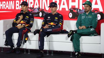 Sergio Pérez, Max Verstappen e Fernando Alonso na F1 - Getty Images