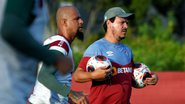 Jogadores do Fluminense treinaram normalmente durante a manhã desta quarta-feira, 15; Felipe Melo relatou susto - Mailson Santana/Fluminense