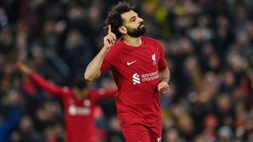 Salah fez história com a camisa do Liverpool e ajudou a equipe na goleada de 7 a 0 contra o Manchester United - GettyImages