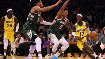 Milwaukee Bucks x Los Angeles Lakers, em 09 de fevereiro de 2023 - Getty Images