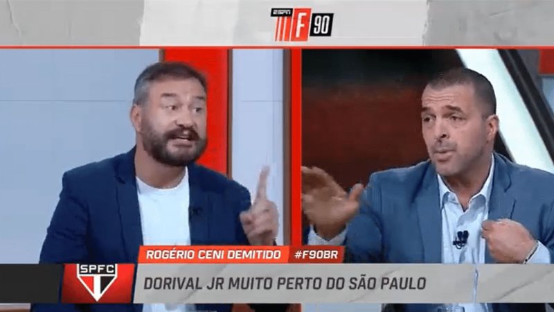 Demissão de Rogério Ceni causa ‘clima tenso’ entre comentaristas da ESPN - Transmissão/ ESPN
